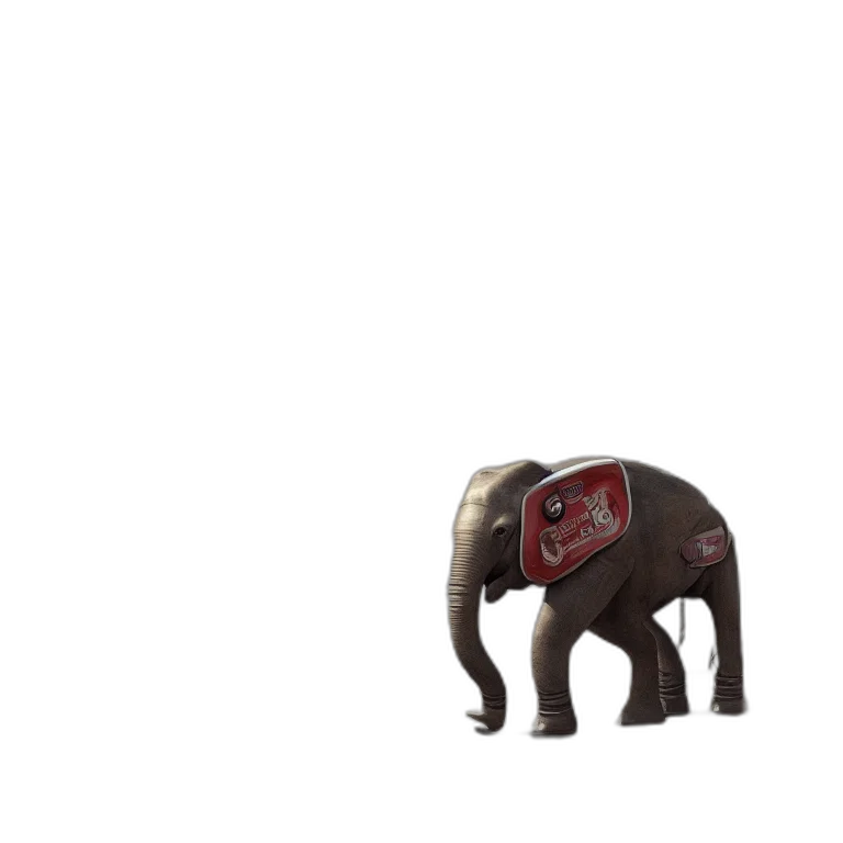 animal, creature, robot, weapon, 3d render, concept art, photorealistic, pixel art transparent PNG cut-out