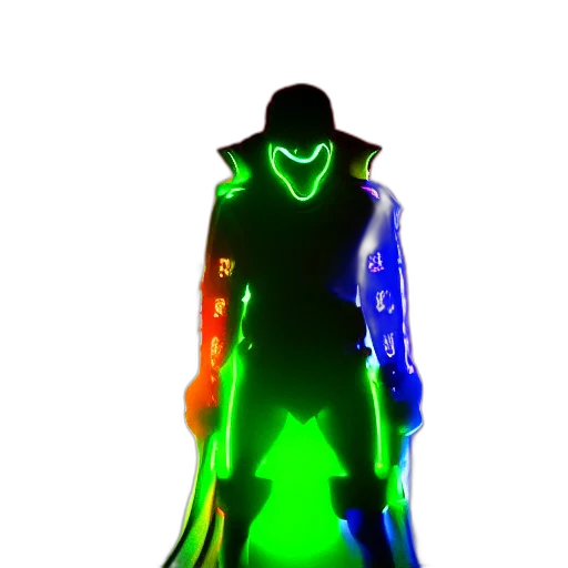 robot, jacket, staff, mask transparent PNG cut-out