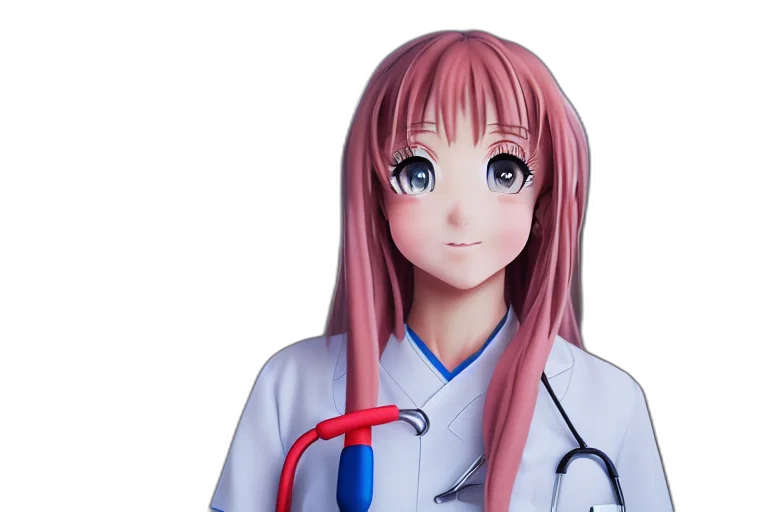 staff, robot, face, 3d render transparent PNG cut-out
