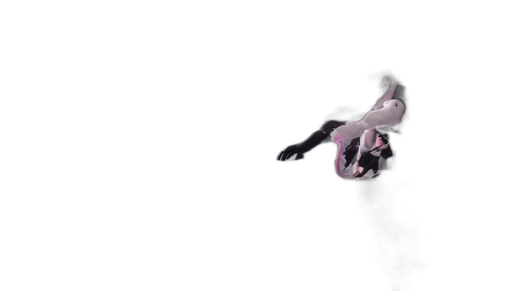 3d render, snow, outer space, sakura, bloomimg, alien, brainsucker, fights transparent PNG cut-out