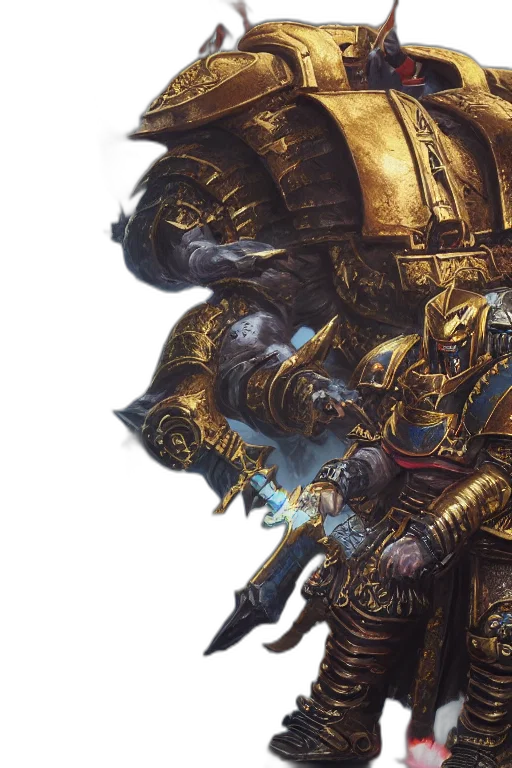 sword, weapon, concept art, fantasy art, golden, warhammer, horus, heresy transparent PNG cut-out