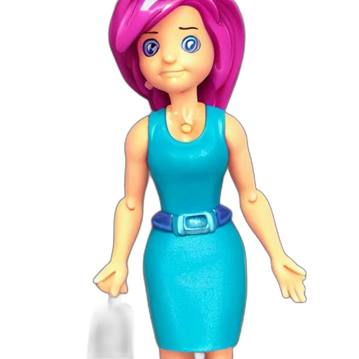 dress, jewelry, staff, 3d render transparent PNG cut-out