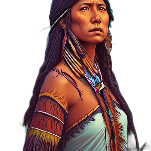 face, jewelry, staff, weapon, fantasy art, concept art, photorealistic, comic book art transparent PNG cut-out