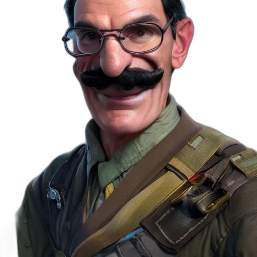 staff, face, animal, weapon, concept art, photorealistic, 3d render, cartoon transparent PNG cut-out