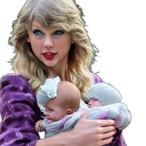 taylor, swift, holding, cocomelons transparent PNG cut-out