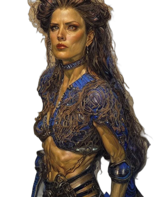 face, jewelry, staff, fantasy art transparent PNG cut-out