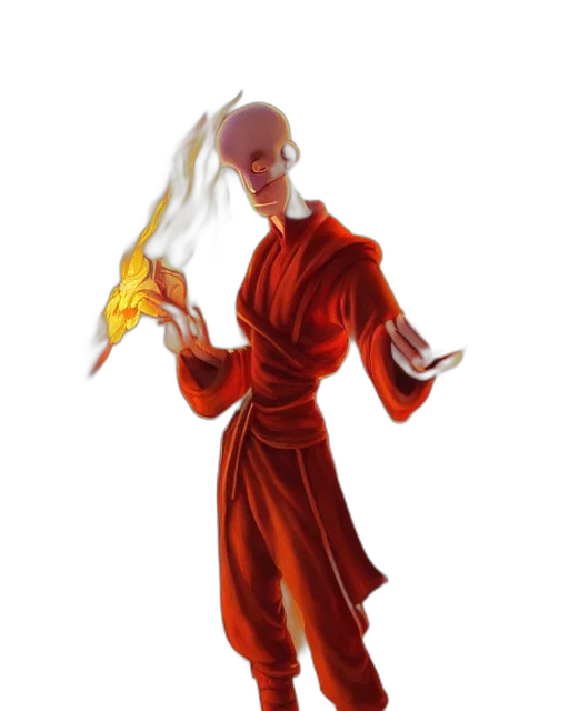 staff, dress, weapon, mask, concept art, 3d render, fantasy art, photorealistic transparent PNG cut-out