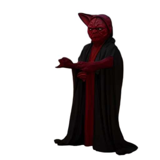 staff, mask, creature, jacket transparent PNG cut-out