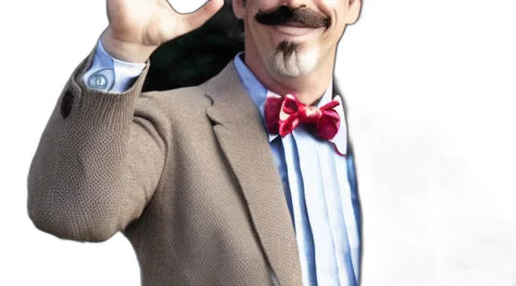 staff, face, hat, ted, lasso, show, waving, goodbye transparent PNG cut-out