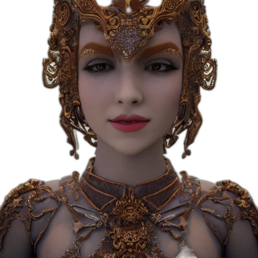 crown, jewelry, mask, face, 3d render, fantasy art, photorealistic, concept art transparent PNG cut-out
