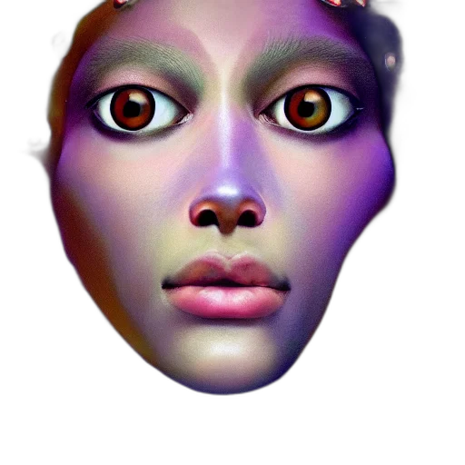 mask, face, creature, robot, 3d render, photorealistic, vaporwave, concept art transparent PNG cut-out