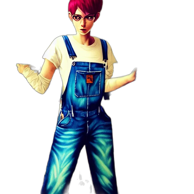 staff, cartoon, pixel art, concept art, anime, red, full, body transparent PNG cut-out