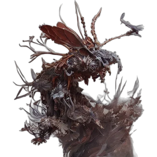 dragon, creature, animal, staff transparent PNG cut-out