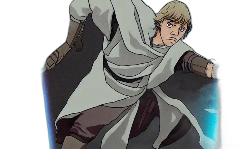 staff, sword, weapon, jacket, anime, concept art, comic book art, cartoon transparent PNG cut-out