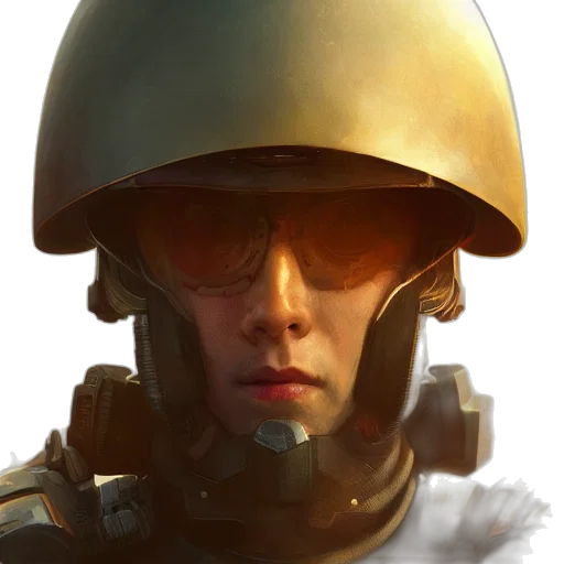 face, mask, robot, hat, concept art, photorealistic, 3d render, cyberpunk transparent PNG cut-out