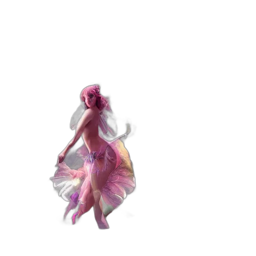 dress, creature, flower, hair transparent PNG cut-out