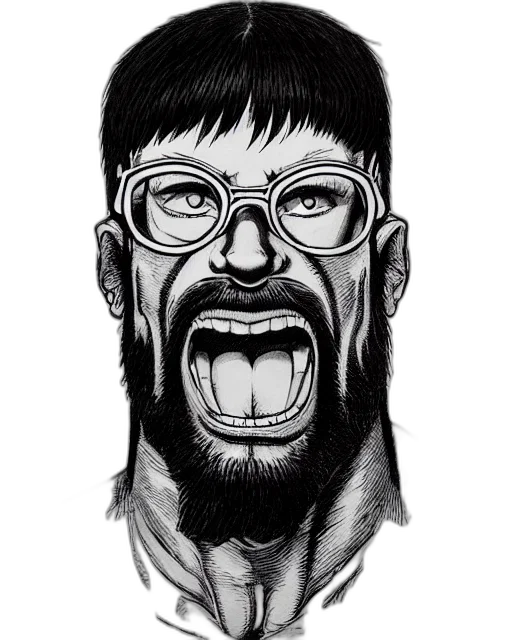 face, comic book art, cartoon, pencil sketch, photorealistic, highly, detailed, ink transparent PNG cut-out