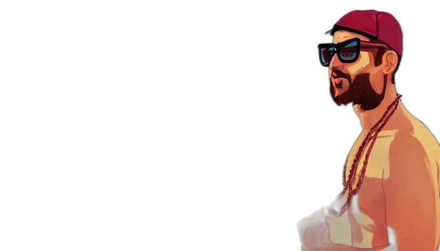 face, pixel art, concept art, 3d render transparent PNG cut-out