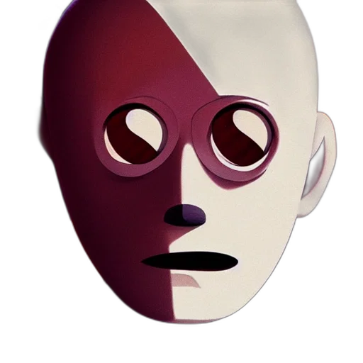 mask, face, robot, creature transparent PNG cut-out