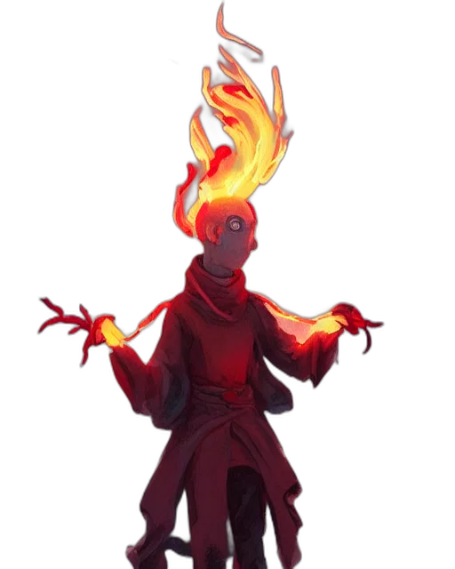staff, jacket, mask, dragon transparent PNG cut-out