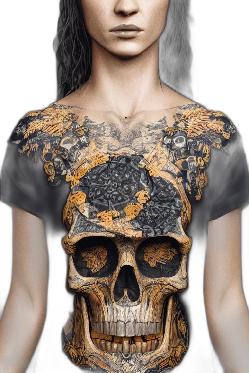 dress, jewelry, face, photorealistic transparent PNG cut-out