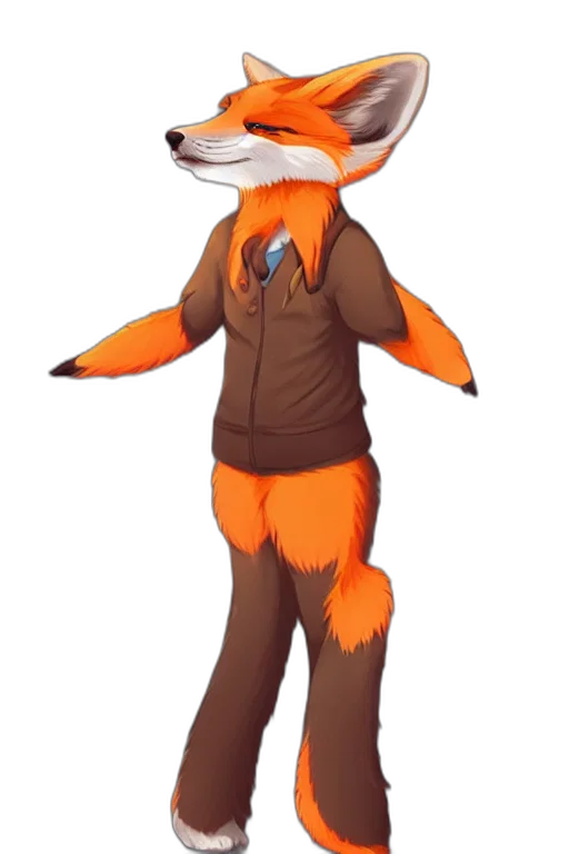 staff, jacket, animal, creature, concept art, 3d render, cartoon, pixel art transparent PNG cut-out