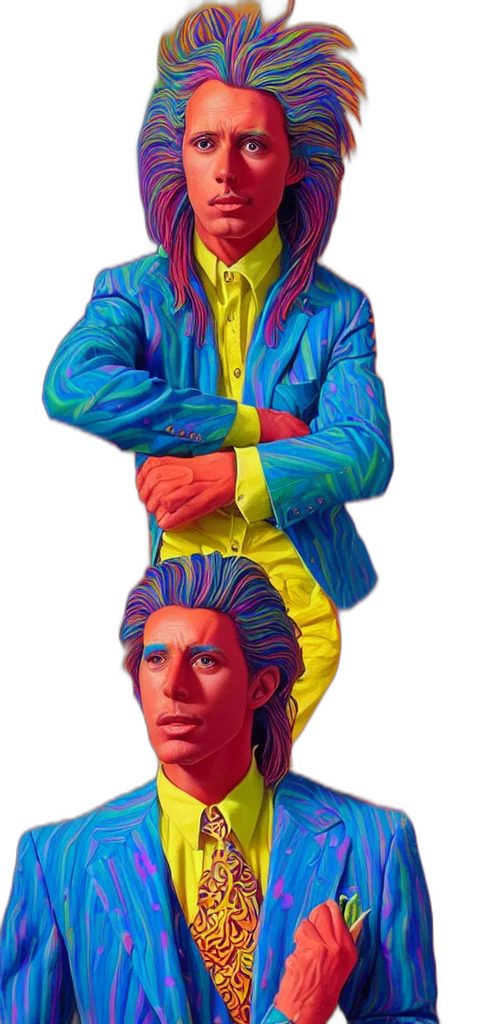 jacket, face, mask, hair, concept art, vaporwave, pixel art, comic book art transparent PNG cut-out