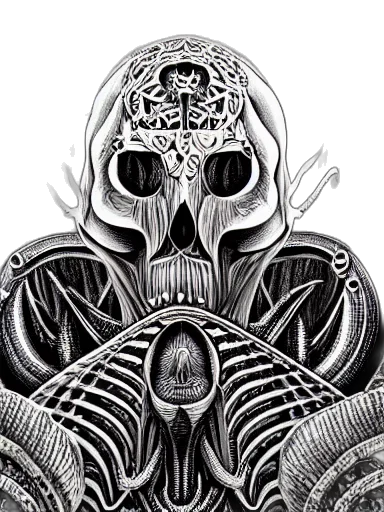 mask, face, jacket, creature, pencil sketch, concept art, comic book art, photorealistic transparent PNG cut-out