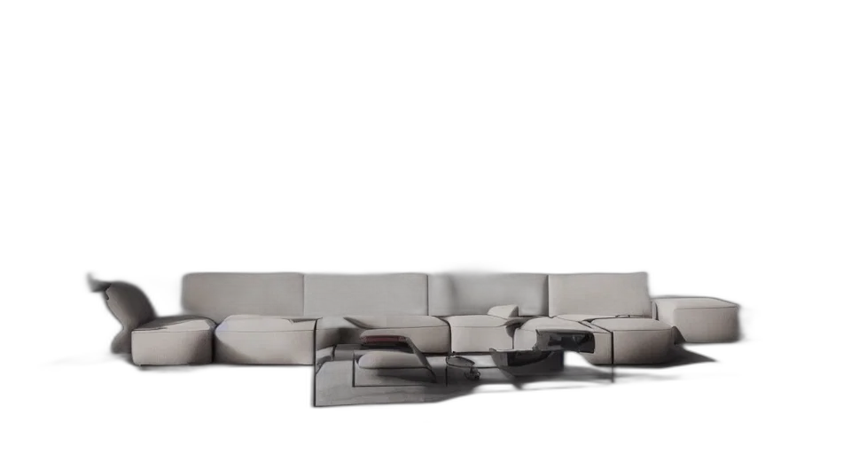 furniture, 3d render, photorealistic, concept art transparent PNG cut-out