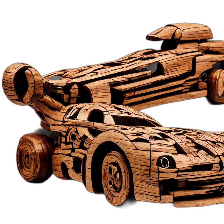 car, concept art, 3d render, fantasy art transparent PNG cut-out