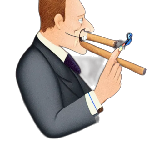 staff, cartoon, concept art, photorealistic transparent PNG cut-out