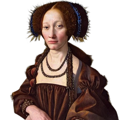 dress, jewelry, face, crown, photorealistic, oil painting, fantasy art, concept art transparent PNG cut-out