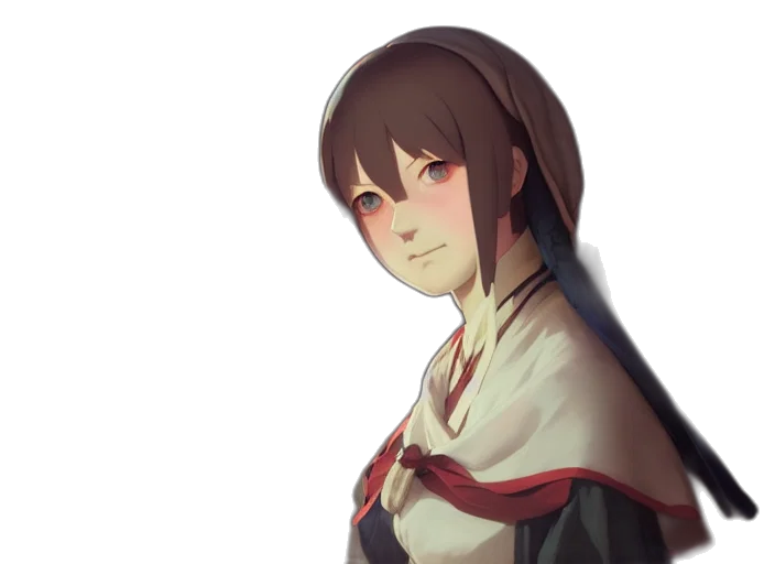 face, mask, dress, staff transparent PNG cut-out