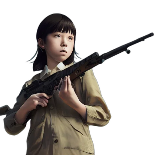 weapon, animal, staff, photorealistic transparent PNG cut-out