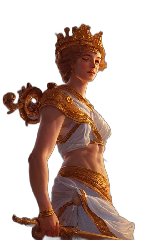 crown, jewelry, staff, dress transparent PNG cut-out