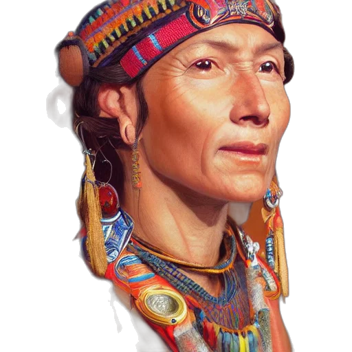 face, jewelry, staff, mask transparent PNG cut-out