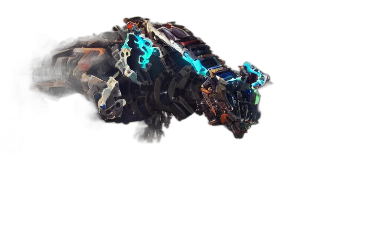 robot, weapon, dragon, creature, concept art, cyberpunk, 3d render, fantasy art transparent PNG cut-out