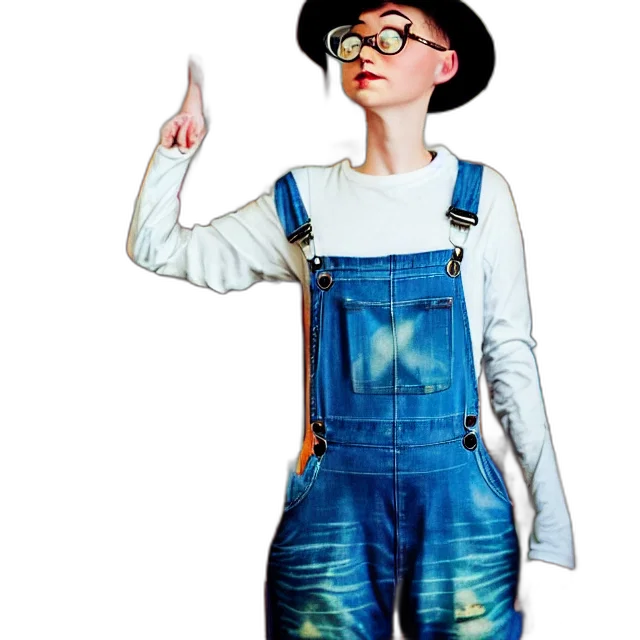 dress, jacket, staff, robot, concept art, outer space, full, body transparent PNG cut-out