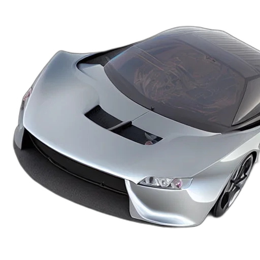 car, robot, 3d render, photorealistic transparent PNG cut-out