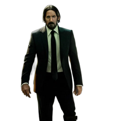jacket, staff, concept art, 3d render transparent PNG cut-out
