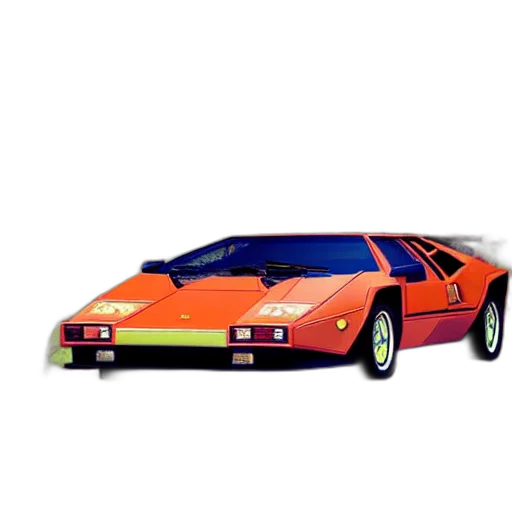 car, animal, jacket, concept art, 3d render, vaporwave, photorealistic, neon transparent PNG cut-out