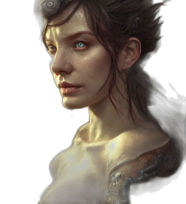 face, dragon, fantasy art, photorealistic, concept art, oil painting, dark, earth tones transparent PNG cut-out