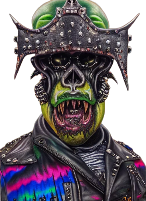 mask, face, creature, jacket transparent PNG cut-out