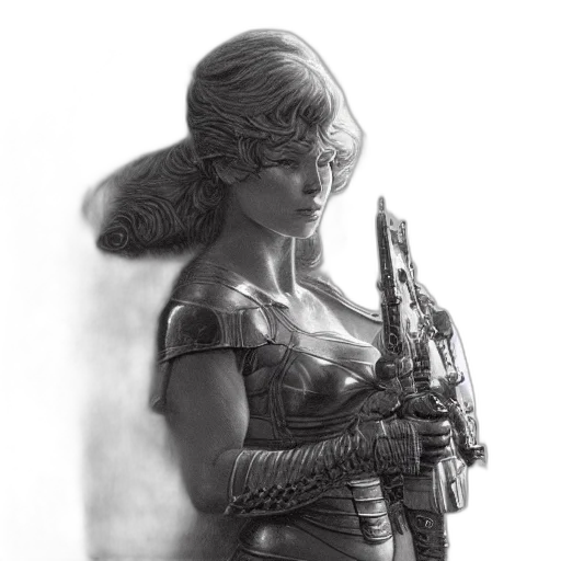 weapon, concept art, comic book art, fantasy art, photorealistic, close, illustration, beautiful transparent PNG cut-out
