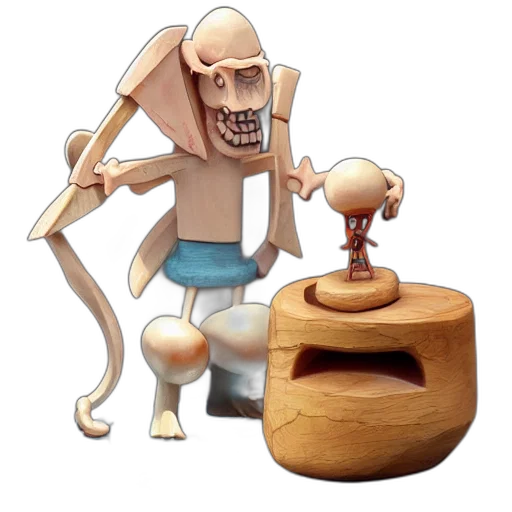 furniture, robot, staff, jewelry, concept art, 3d render, pixel art, cartoon transparent PNG cut-out