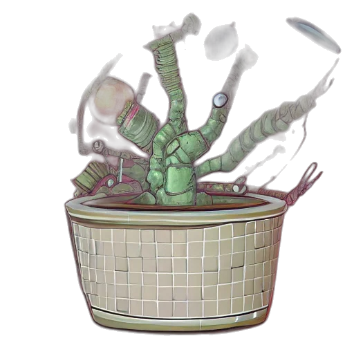 weapon, staff, furniture, robot transparent PNG cut-out