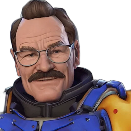 face, jacket, staff, robot transparent PNG cut-out