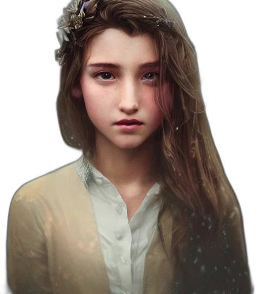 face, crown, jacket, hair transparent PNG cut-out