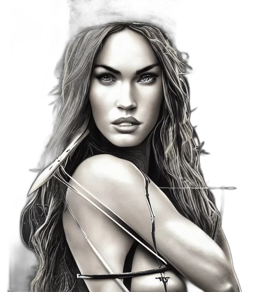face, jewelry, photorealistic, fantasy art, comic book art, pencil sketch, portrait, beautiful transparent PNG cut-out