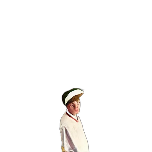 staff, hat, jacket, umbrella transparent PNG cut-out